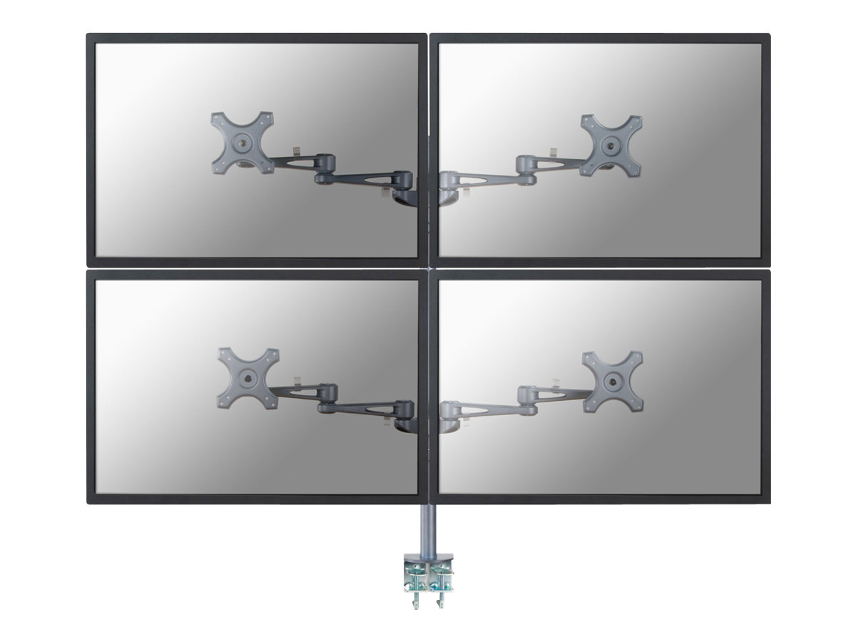 NEOMOUNTS FPMA-D935D4 Uchwyt biurkowy na 4 monitory 10-27cali max6kg na monitor tilt/swivel/rotate regulacja wysokości