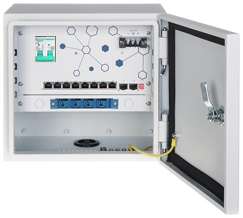 Zewnętrzny punkt dystrybucji kamer EXPERT-POE/OTD-8G2GSFP 8 PoE + 2 x SFP