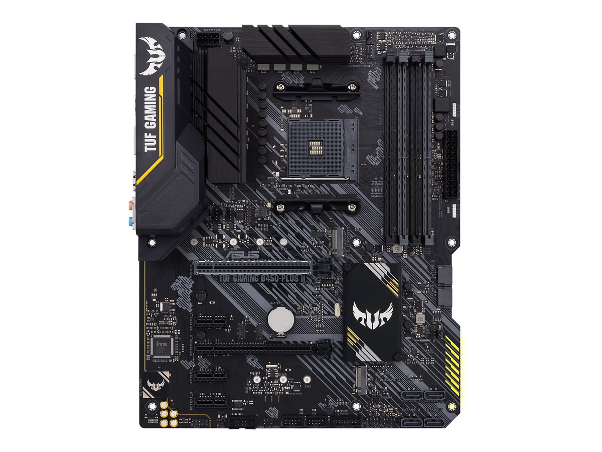 ASUS TUF GAMING B450-PLUS II AM4 B450 4xDIMM DDR4Up to 128GB M.2 4xSATA 6Gb/s6xUSB 2.0 8xUSB 3.2
