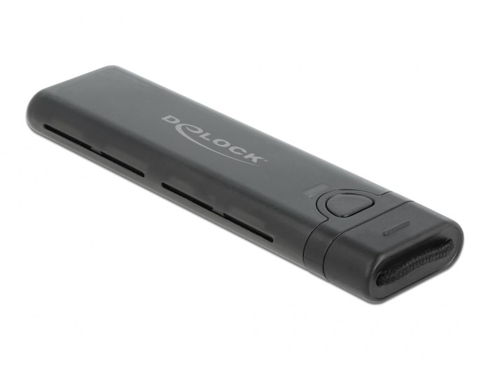 DeLOCK Obudowa zewnętrzna USB Type-C na M.2 NVMe PCIe lub SATA SSD - Beznarzędziowa