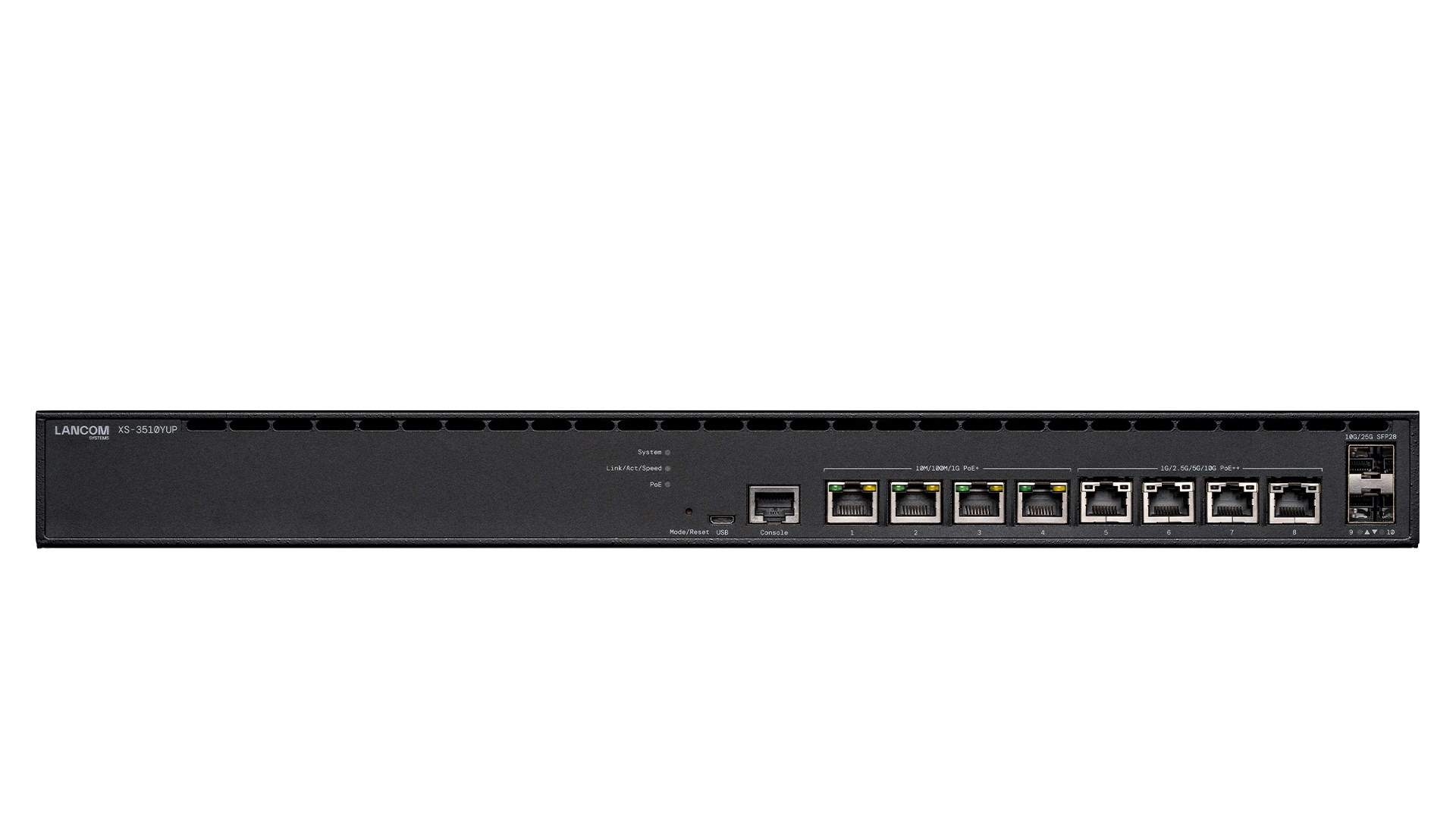 LANCOM XS-3510YUP Zarządzany L2/L3 2.5G Ethernet (100/1000/2500) Obsługa PoE 1U Czarny