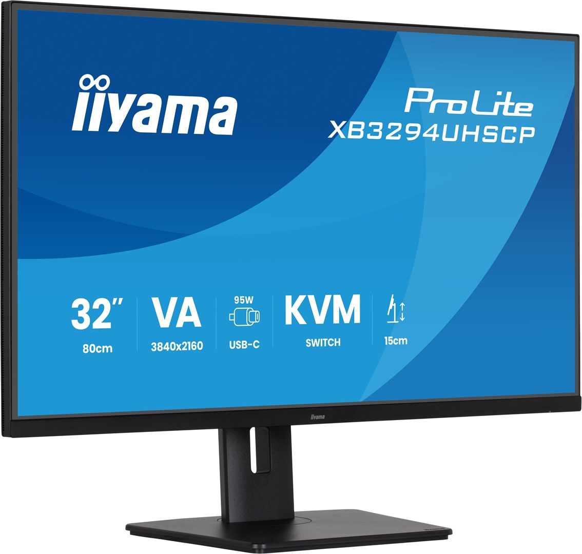 Monitor iiyama ProLite 32’’ 4K VA z USB-C (95W), przełącznikiem KVM i obsługą PiP/PbP