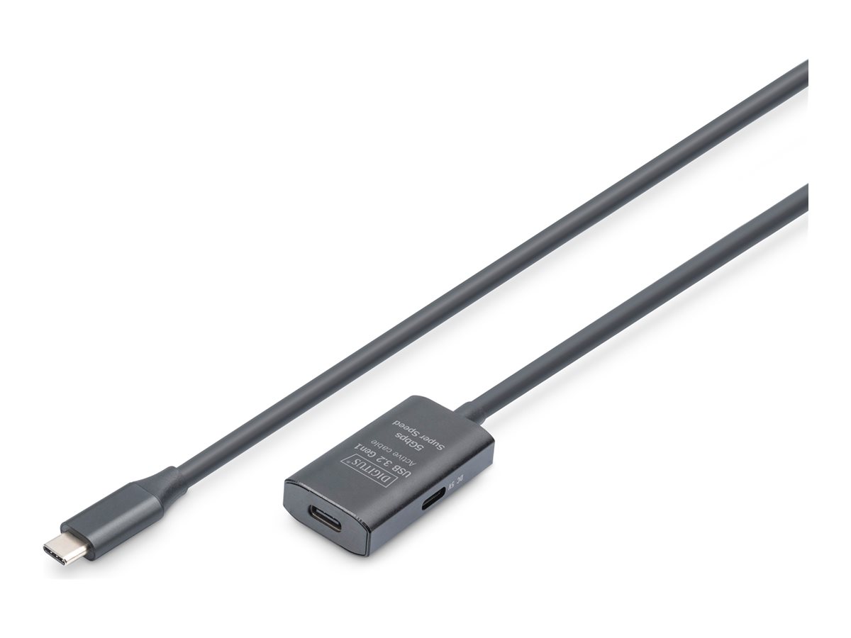 Aktywny przedłużacz USB 3.2 Gen2 10G, USB-C - USB-C, 5m