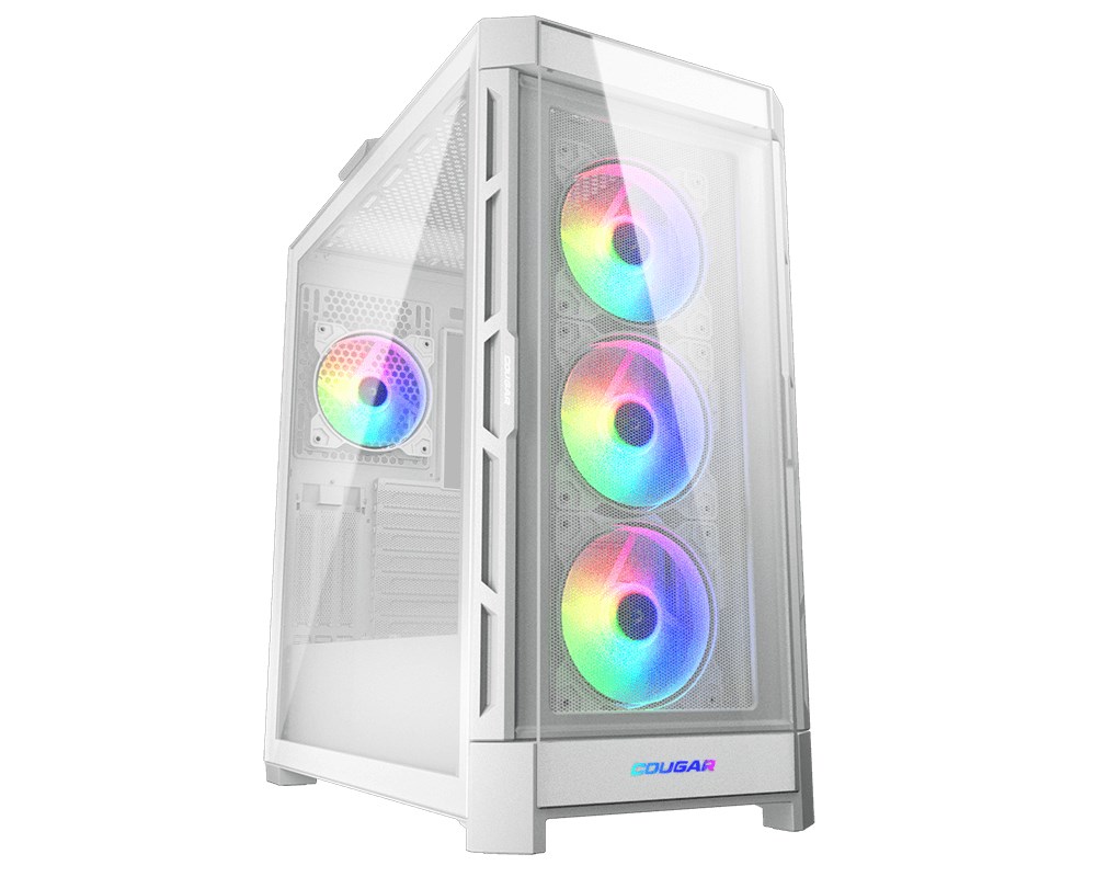 Obudowa Cougar Gaming Duoface Pro RGB - Midi Tower - PC - biały - ATX - EATX - micro ATX - Mini-ITX - SSI CEB - Metal - Szkło hartowane - Gry