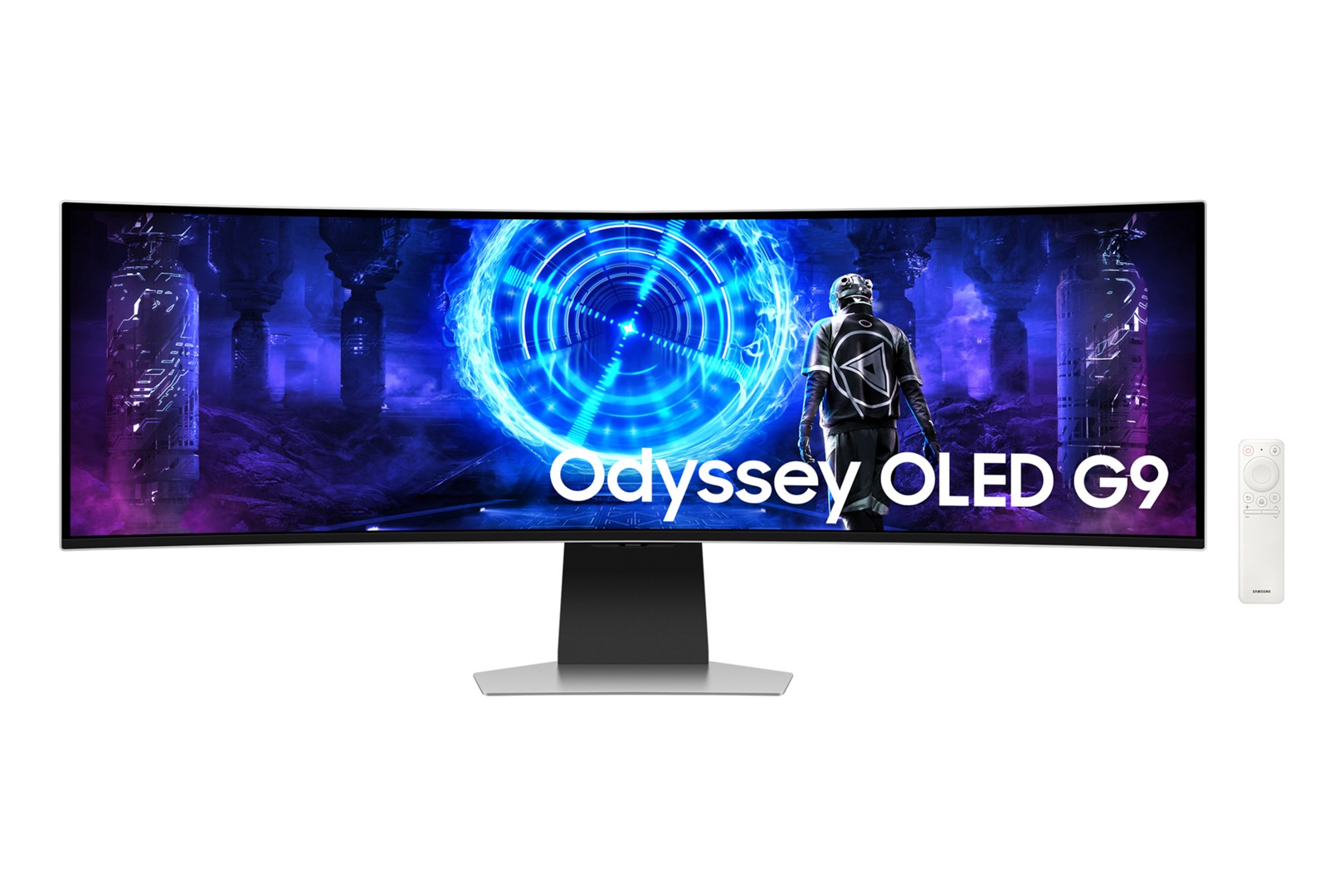 Samsung S49DG950SU monitor komputerowy 124,5 cm (49") 5120 x 1440 px Dual QHD OLED Srebrny