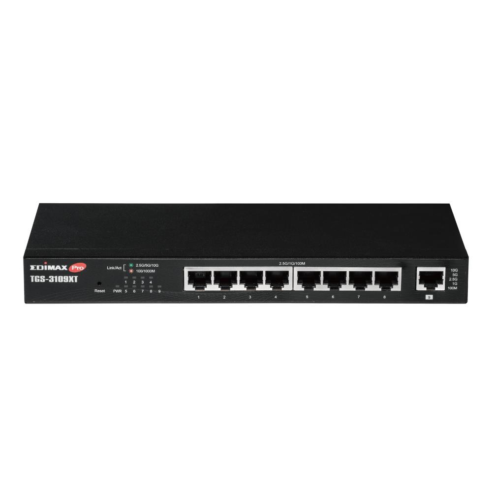 Switch zarządzalny Edimax TGS-3109XT Web Smart 8x2,5GbE PoE++ 1x10GbE Uplink