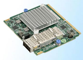 Supermicro SIOM 1-port QSFP28 Omni Path controller, Intel OPA, with 1U bracket AOC-MHFI-I1CM-O