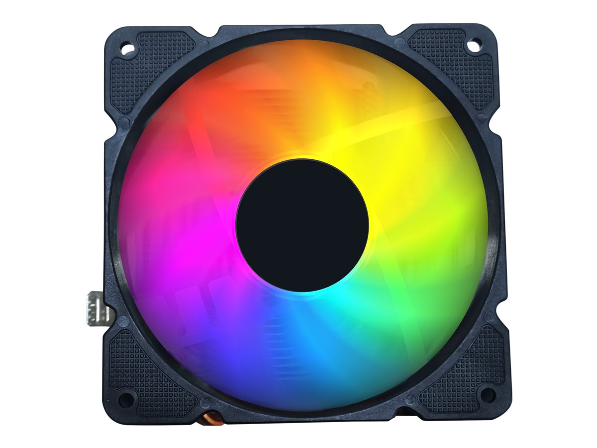 Chłodzenie CPU Huracan 12cm 100W 4-pin multicolor LED