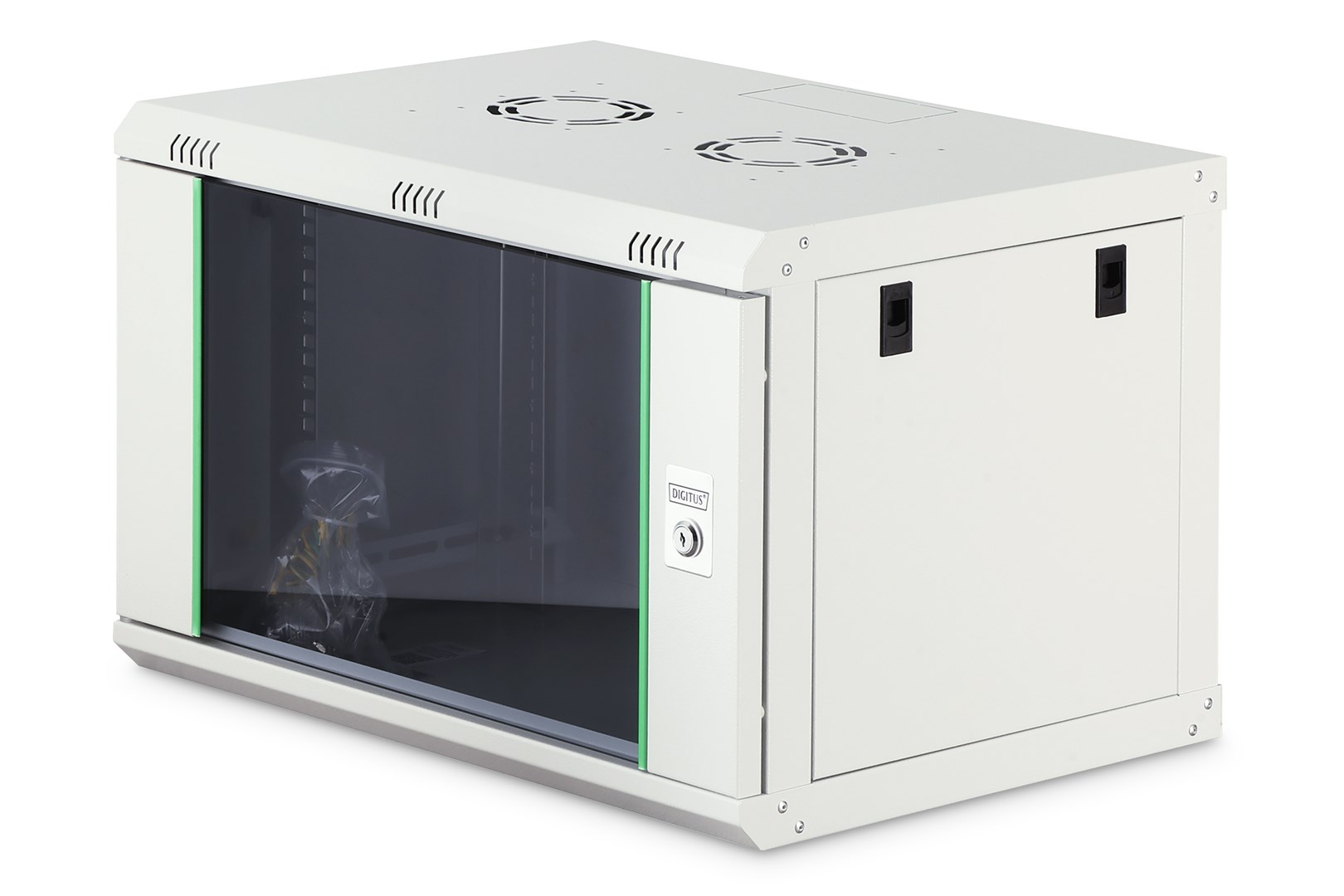 NWS Wandschrank 19" 7HE Digitus 416,15x600x450 mm, Farbe Grau (RAL 7035)