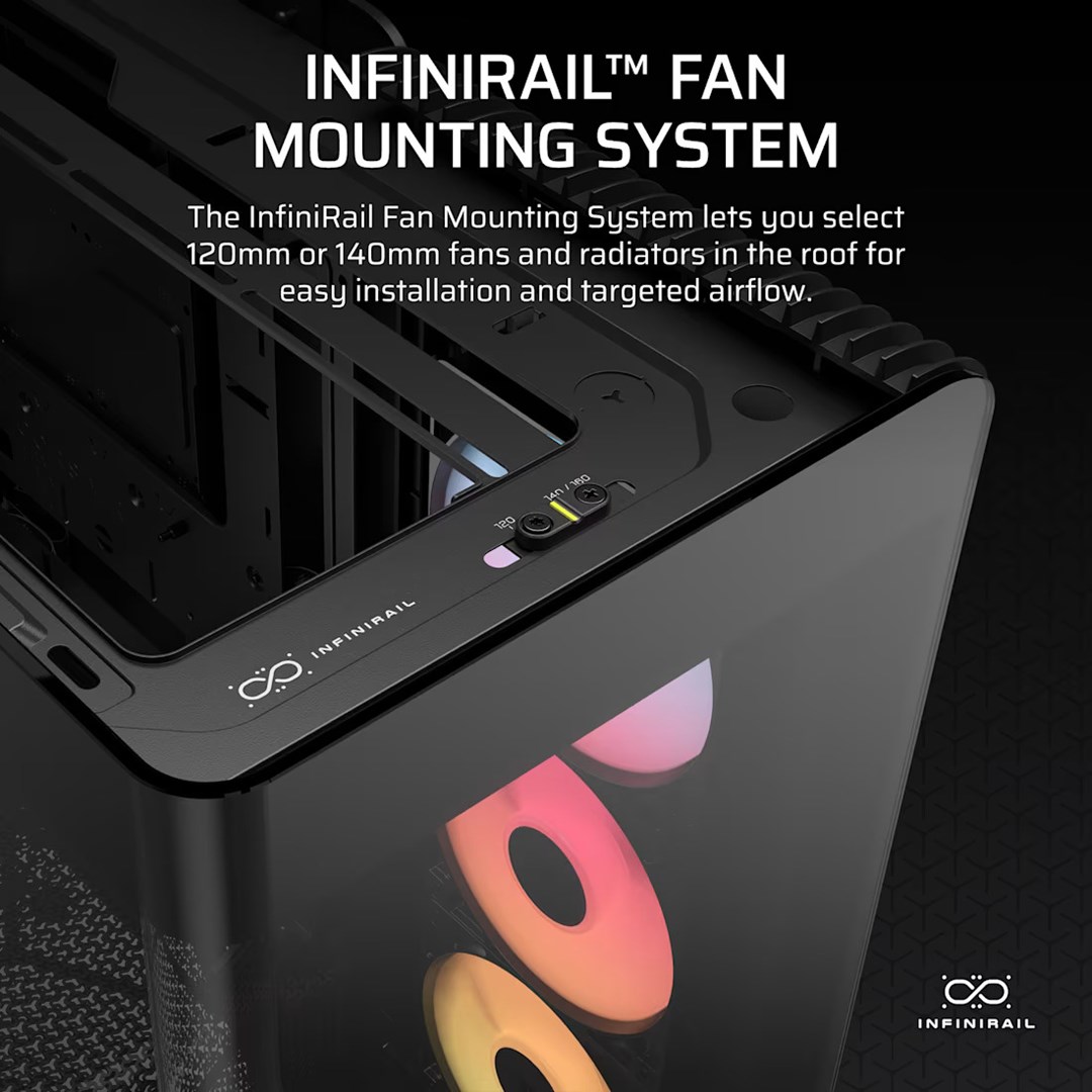 Obudowa Corsair FRAME 4500X RS-R ARGB Tempered Glass Mid-Tower, Black