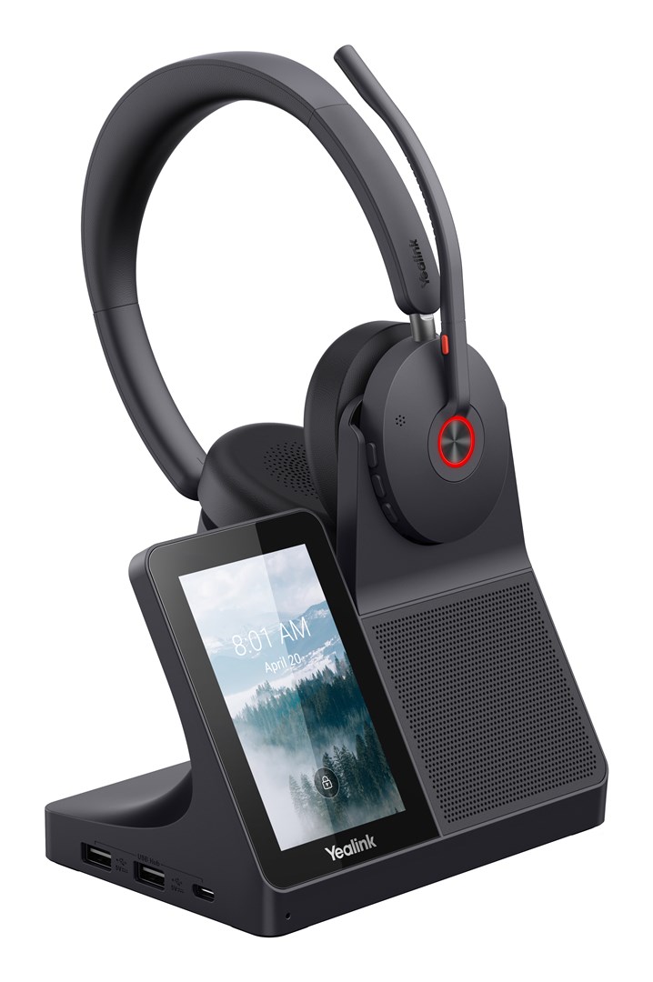 Yealink WH68 Workstation Zestaw słuchawkowy Przewodowy i Bezprzewodowy Opaska na głowę Połączenia/muzyka USB Type-C Bluetooth Podstawka do ładowania Czarny