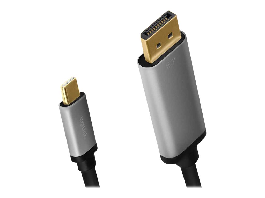 Kabel USB-C do DP, 4K 60Hz aluminiowy 1.8m