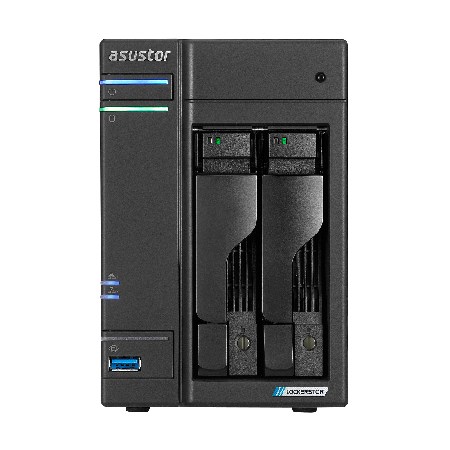 Asustor LOCKERSTOR 2 Gen2 + (AS6702T v2) NAS Desktop Intel® Celeron® N5105 4 GB DDR4 0 TB ADM Czarny