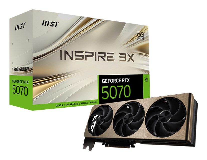 Karta graf. MSI RTX 5070 12G INSPIRE 3X OC