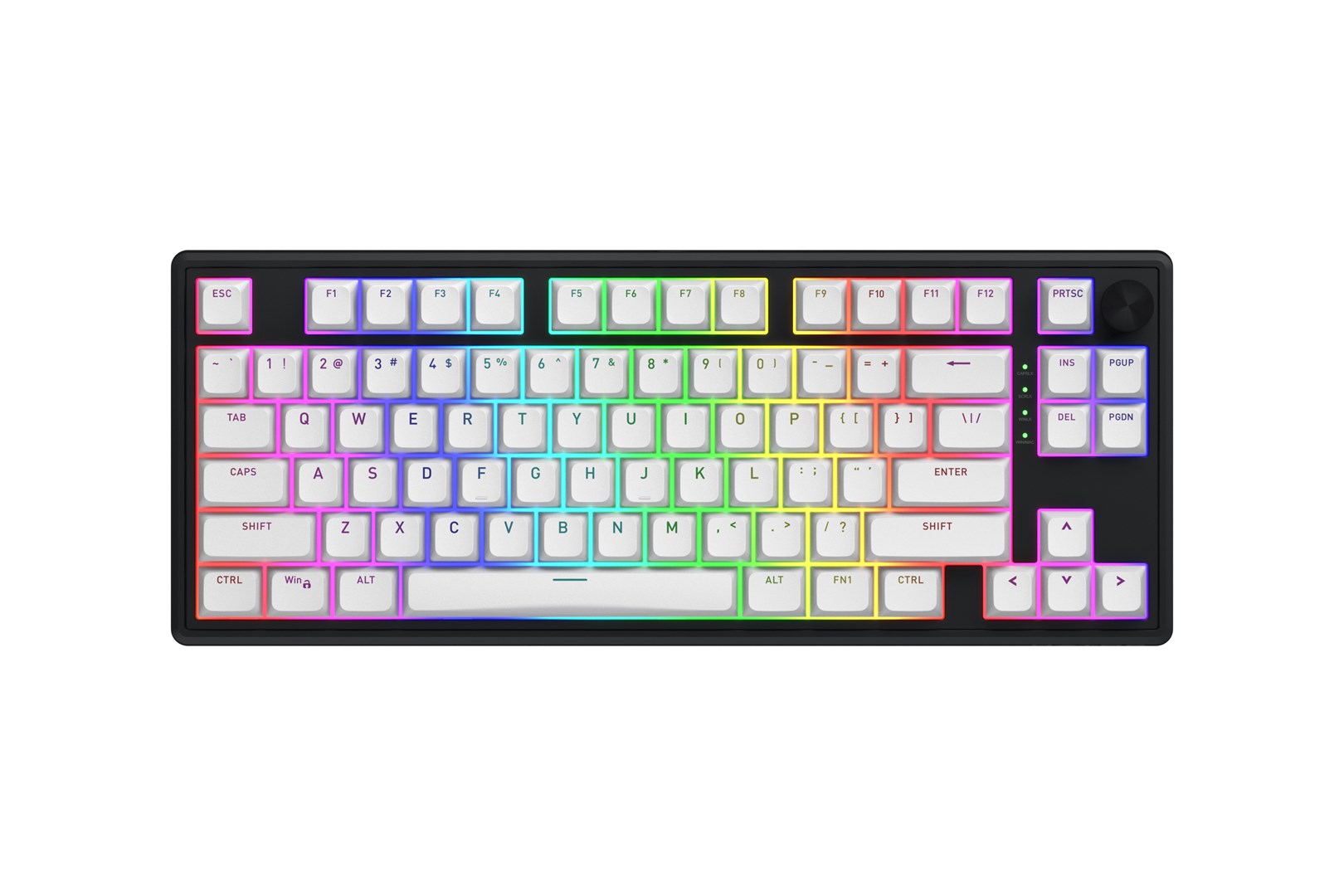 HATOR Skyfall 80 MAG ULTRA 8K klawiatura Gaming USB QWERTY US English Czarny, Biały