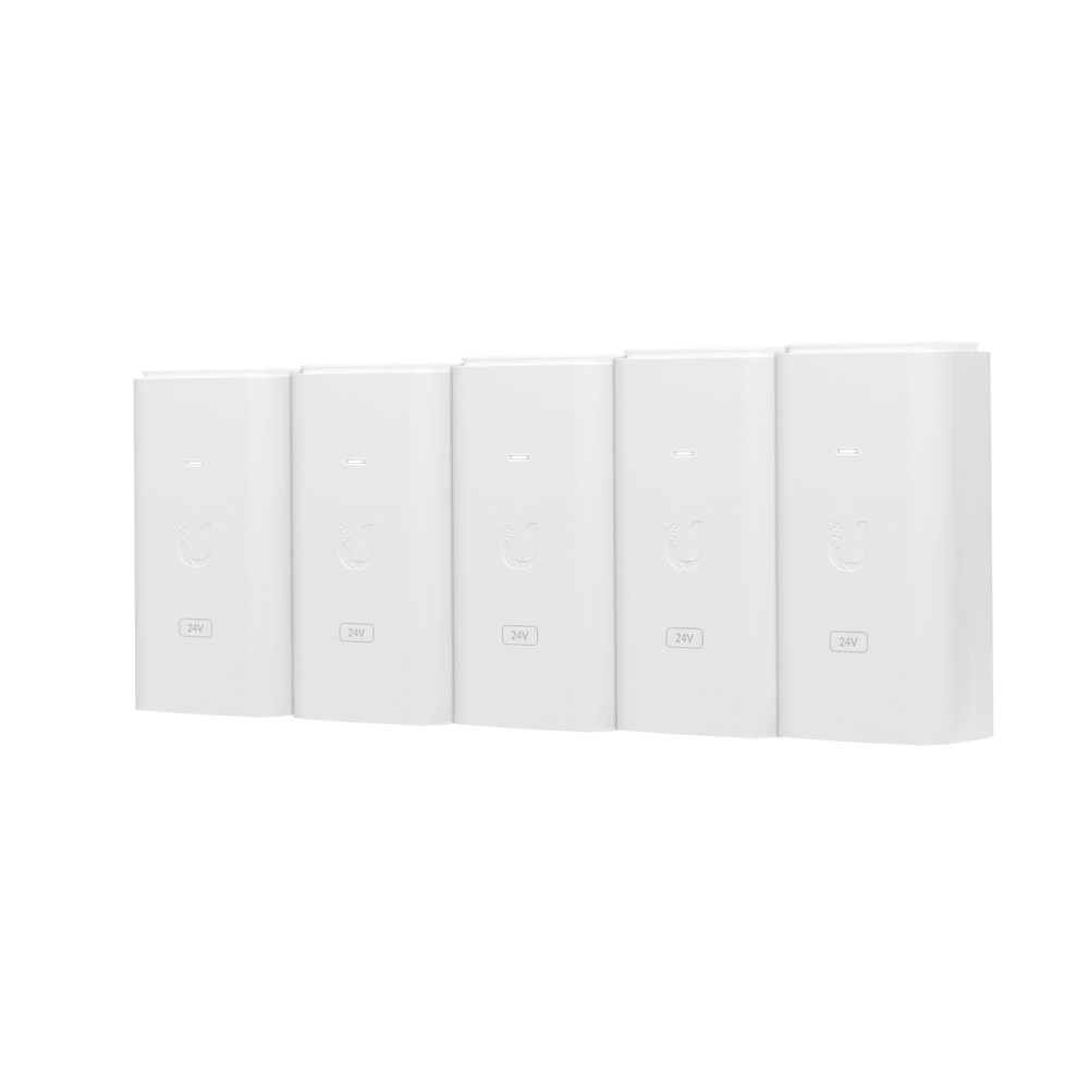 Zasilacz PoE Ubiquiti POE-24-12W-5P, 24V, 0,5A, 12W 5pak