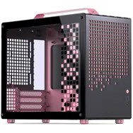 Jonsplus Z20 Micro-ATX case, with carrying handle - black/pink