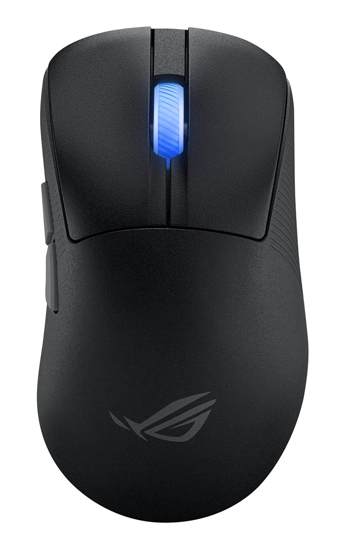 ASUS ROG Keris II Ace Wireless AimPoint Black myszka Gaming Po prawej stronie RF Wireless + Bluetooth + USB Type-A Optyczny 42000 DPI