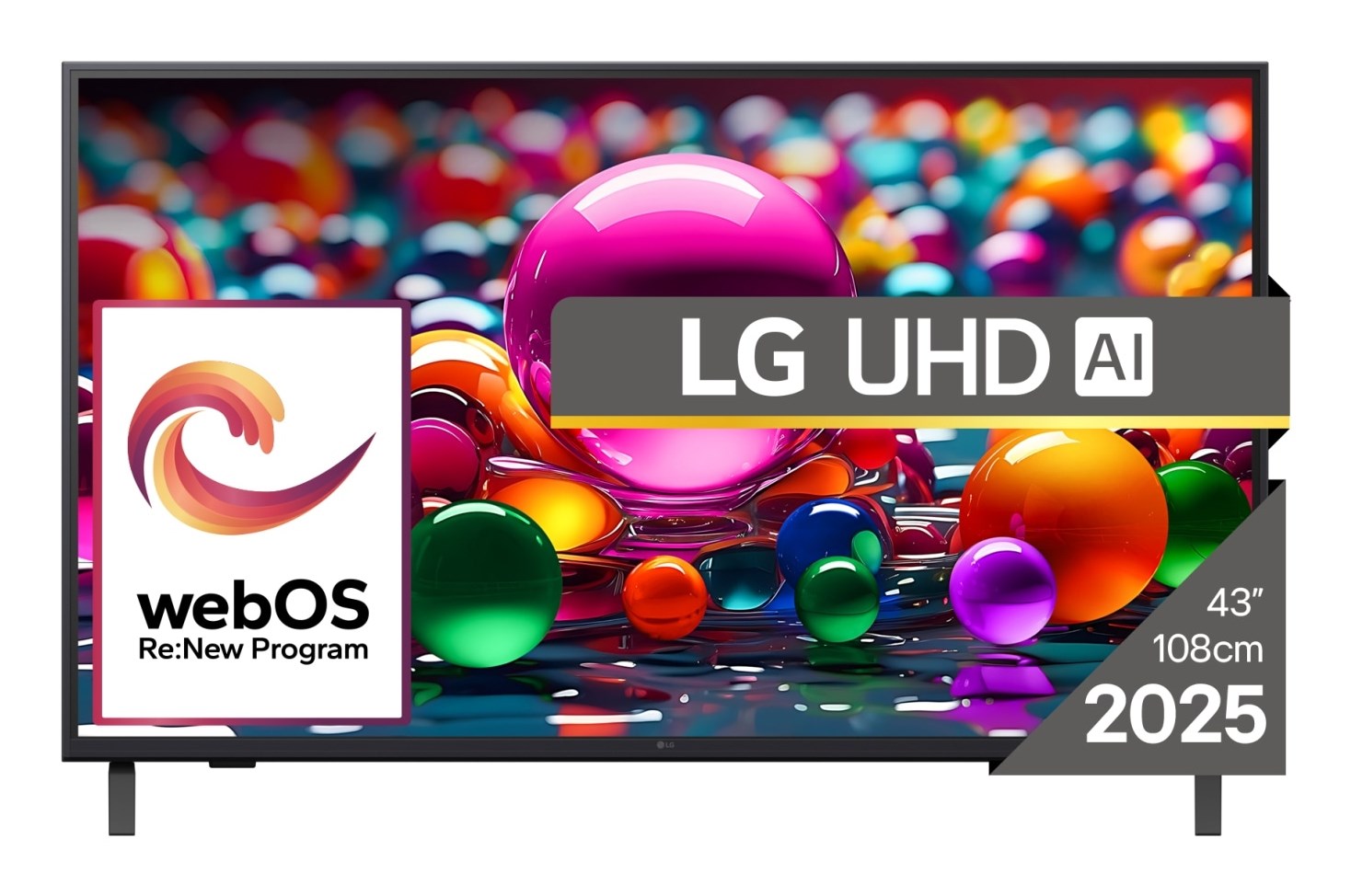 Telewizor LED 43" LG 43UA74003LB 4K Ultra HD Smart TV Wi-Fi Czarny
