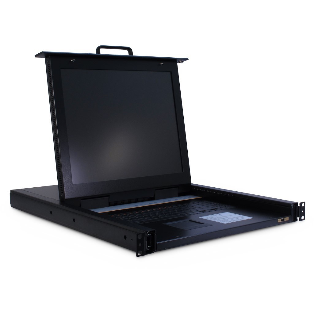 Inter-Tech KVM-1708 konsola rackowa 43,2 cm (17") 1280 x 1024 px Stal Czarny