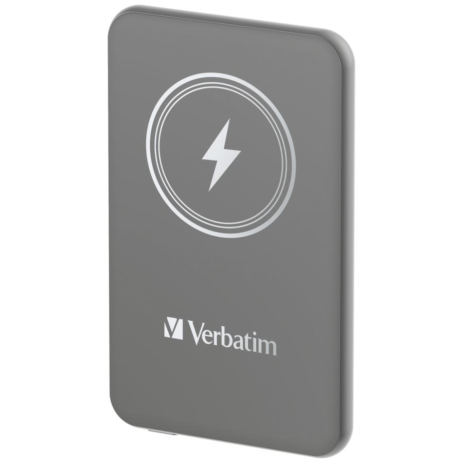 Powerbank Verbatim Charge 'n' Go Magnetic Wireless 5000mAh USB-C PD 3.0 Grey