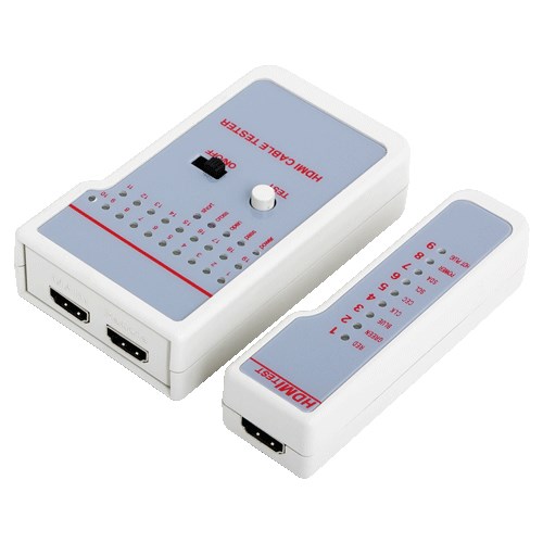 LogiLink WZ0017 tester kabli sieciowych Fioletowy, Biały