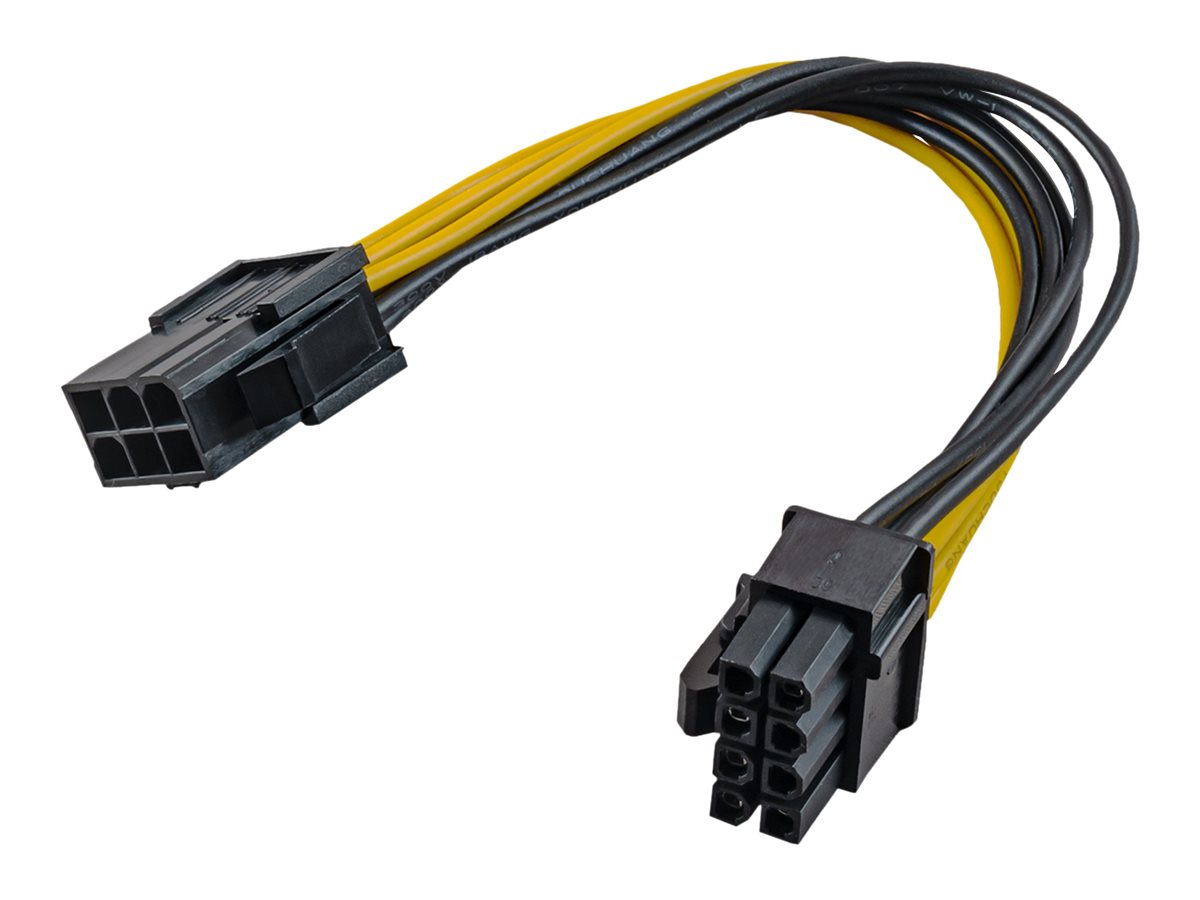 AKYGA Adapter z kablem AK-CA-07 PCI-E 6 pin m / PCI-E 8 pin f 20cm