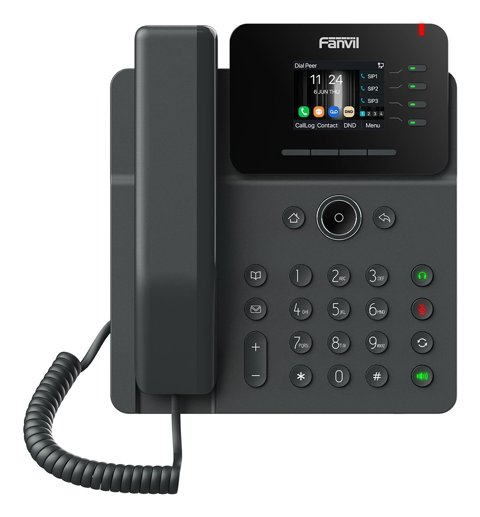 Fanvil V61G telefon VoIP Czarny 4 linii LCD