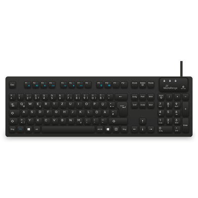 MediaRange MROS273 klawiatura Dom/Biuro USB QWERTZ Niemiecki Czarny
