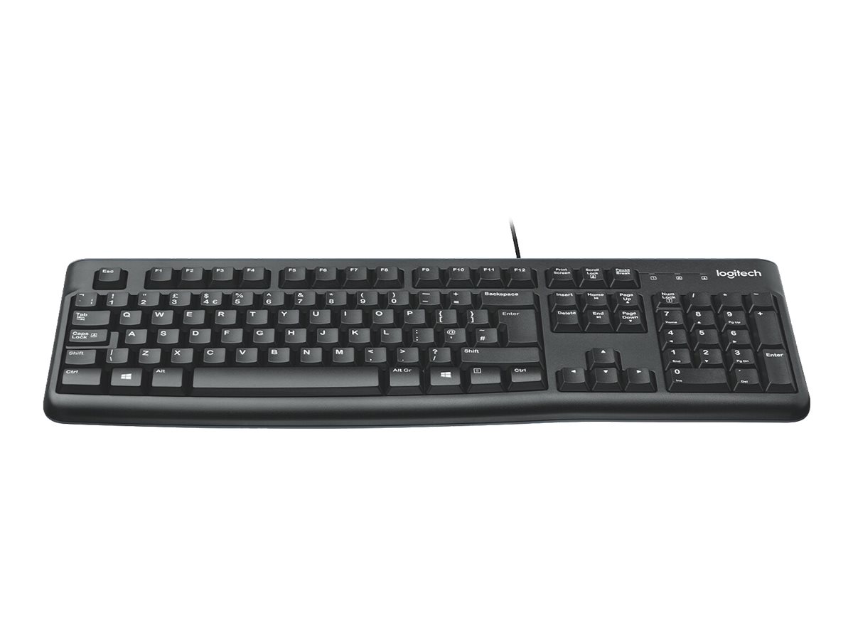 LOGITECH K120 Corded Keyboard black USB (CH)