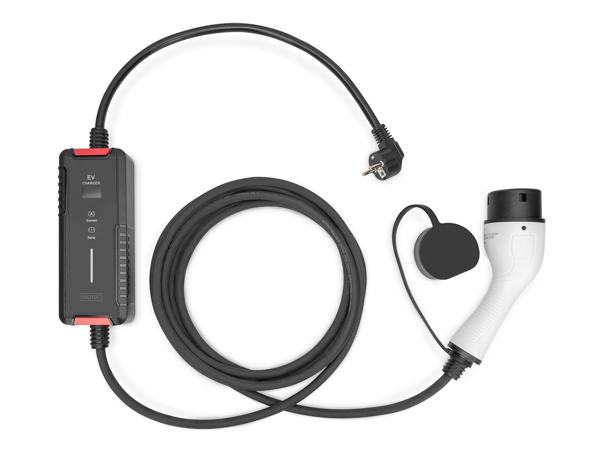 DIGITUS EV charger 5m 230V Type F 7/4 to EV Type 2