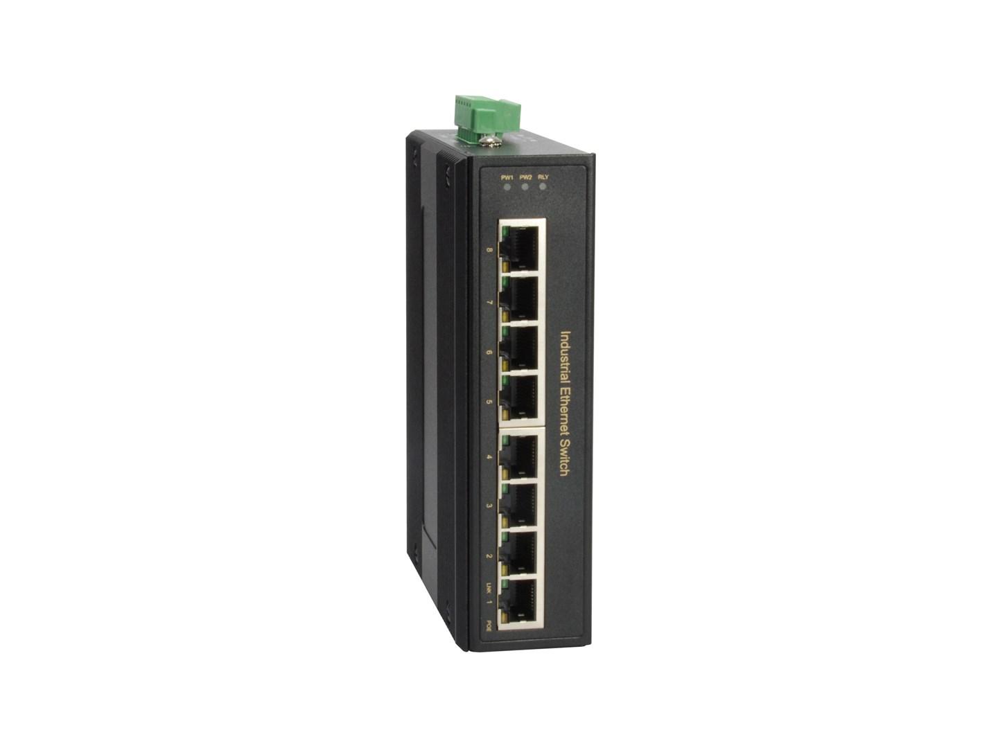 Przełącznik LevelOne Industrial GB PoE+ 8-portowy IP30 DIN 200W 1Gbps