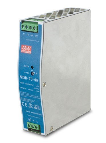 ZASILACZ PLANET PWR-75-48 PRZEMYSŁOWY NA SZYNĘ DIN 48V 75W