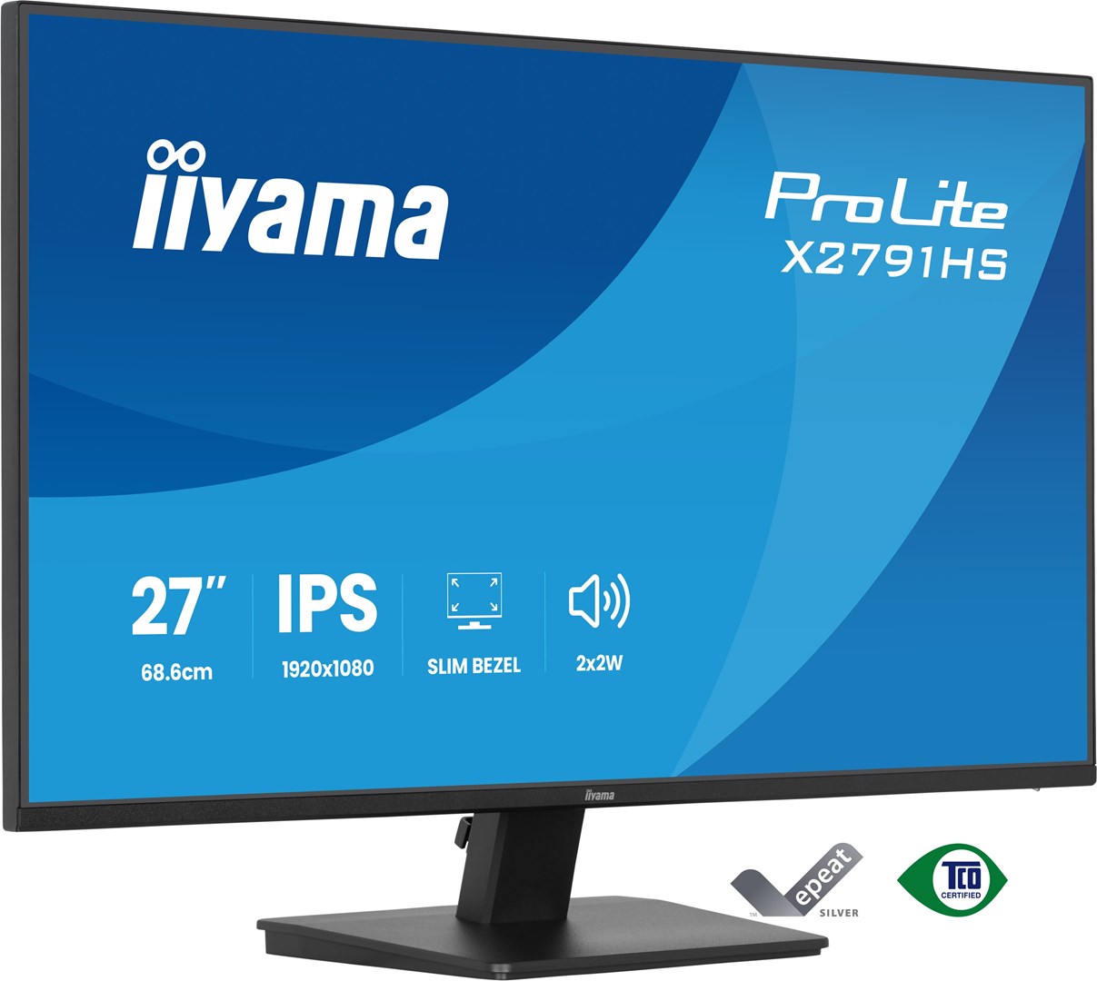 iiyama ProLite X2791HS-B1 monitor komputerowy 68,6 cm (27") 1920 x 1080 px Full HD LED Czarny