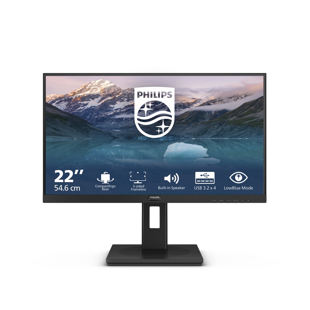 Philips 222S9JML/00 monitor komputerowy 54,6 cm (21.5") 1920 x 1080 px Full HD LCD Czarny