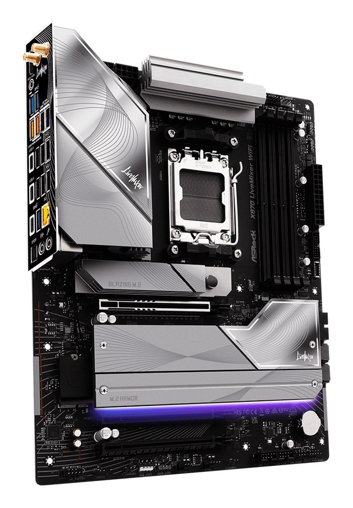 Asrock X870 LiveMixer WiFi AMD X870 Gniazdo AM5 ATX