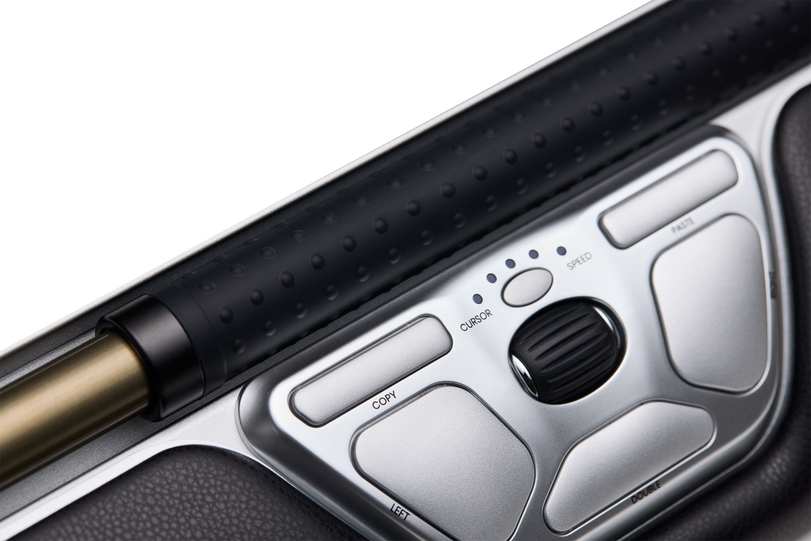 Myszka Contour Design RollerMouse Czerwona bezprzewodowa Bluetooth USB Type-C 2800 DPI Srebrny