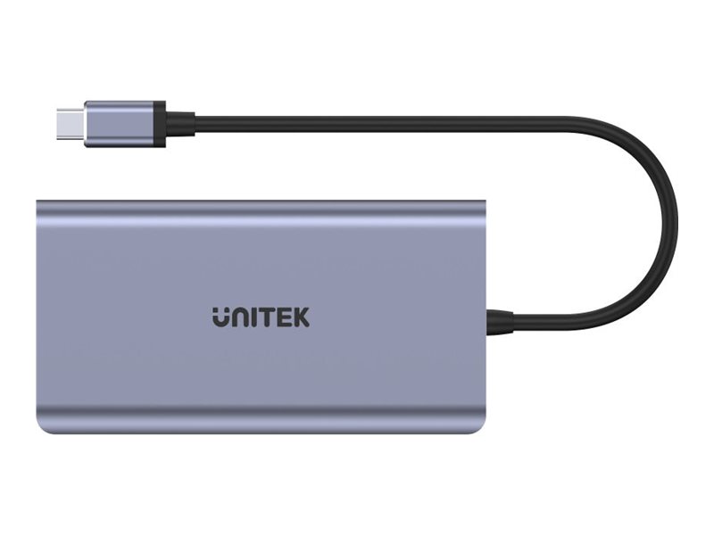 HUB 8-w-1 USB-C 3.1; HDMI; VGA; RJ45; SD; PD 100W; D1019B