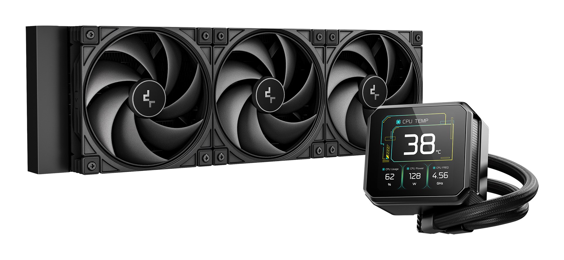 DeepCool Spartacus 360 Procesor Zestaw do chłodzenia płynami 12 cm Czarny