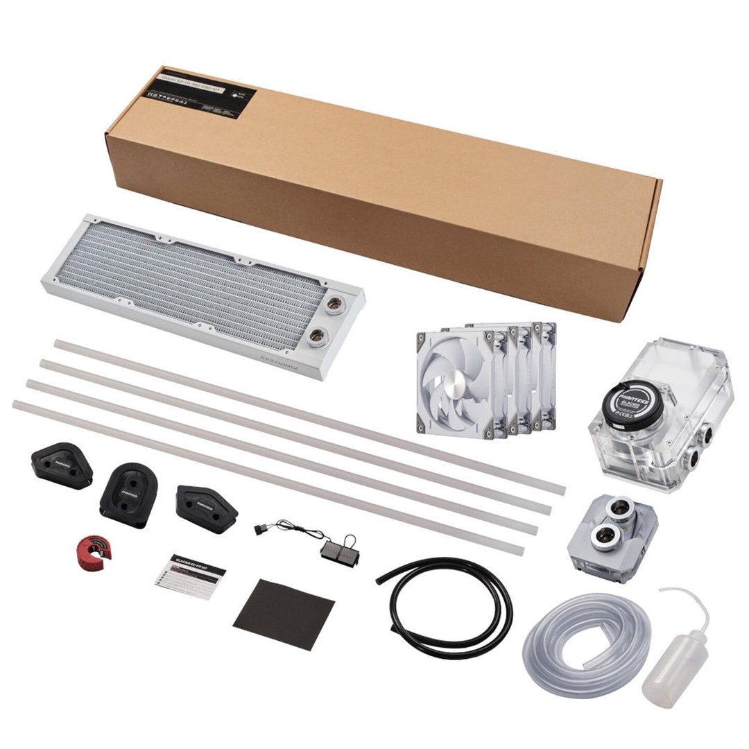 PHANTEKS Glacier EZ-Fit 360 D30-KIT, zestaw chłodzenia wodą - biały