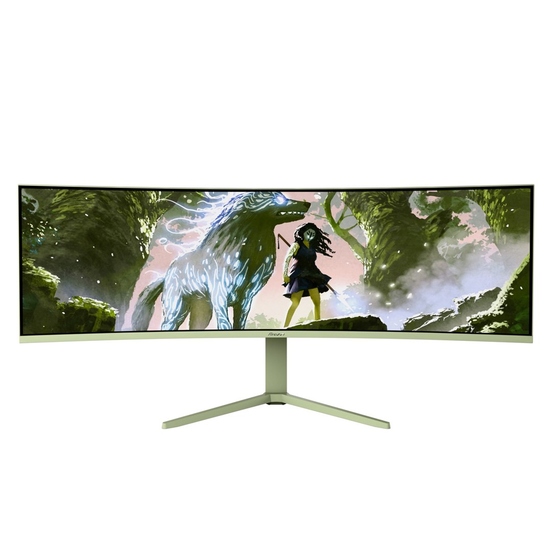 Arozzi Nova 49” Curved monitor komputerowy 124,5 cm (49") 5120 x 1440 px Dual QHD LED Zielony