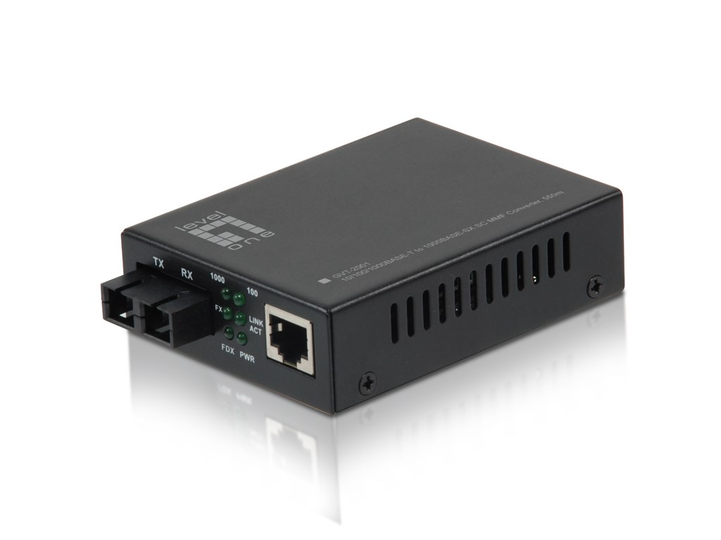 LevelOne Converter 1000T<->1000SX SC 550m