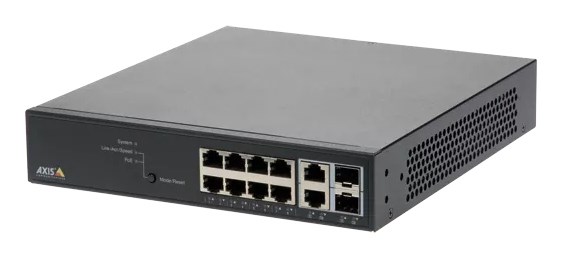 Axis 01191-002 przełącznik sieciowy Zarządzany Gigabit Ethernet (10/100/1000) Obsługa PoE Czarny