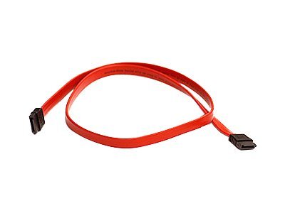 Kabel SAS/SATA/MCIO Supermicro CBL-0044L SATA → SATA prosty-prosty płaski 57.5cm czerwony