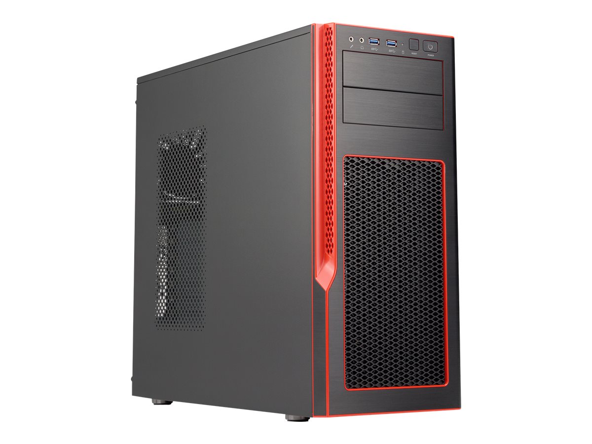 SUPERMICRO Chassis Gaming S5 Mid-Tower Red w/o Power Supply