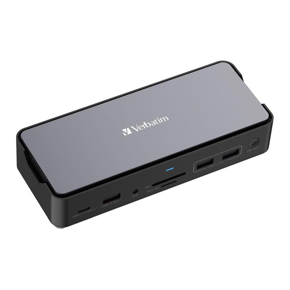 VERBATIM Stacja dokująca USB-C Pro CDS-15S 15 portów z gniazdem na dysk SSD