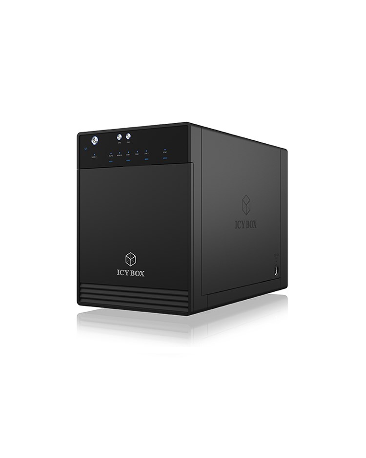 ICY BOX IB-3740-C31 Obudowa HDD/SSD Czarny 2.5/3.5"