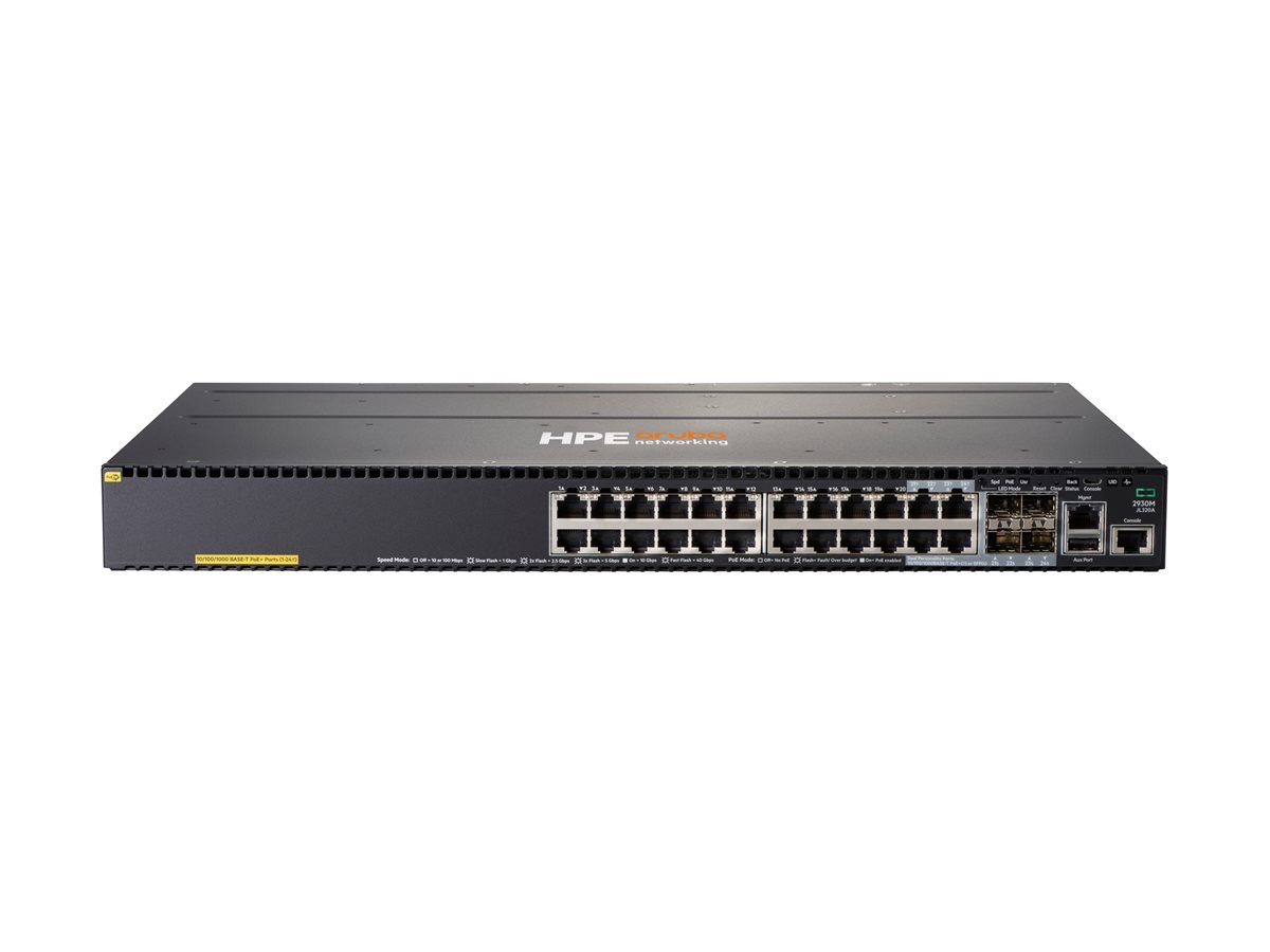 HP Switch 2930M-24G 24xGBit/4xSFP PoE+ JL320A Kein Netzteil im Lieferumfang! 2 Slots, min. 1 NT!