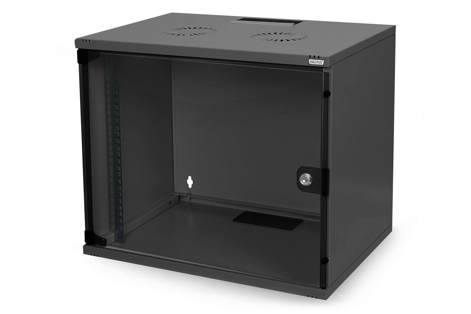 Digitus Szafa sieciowa wisząca 19" 7U rack 540x400, drzwi szyba, szary, niedzielona, niezłożona, 60kg