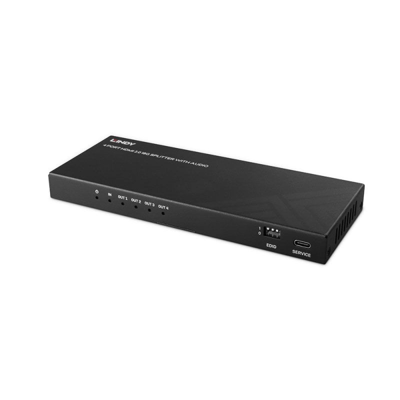 LINDY 4-portowy rozdzielacz HDMI 8K60 z dźwiękiem